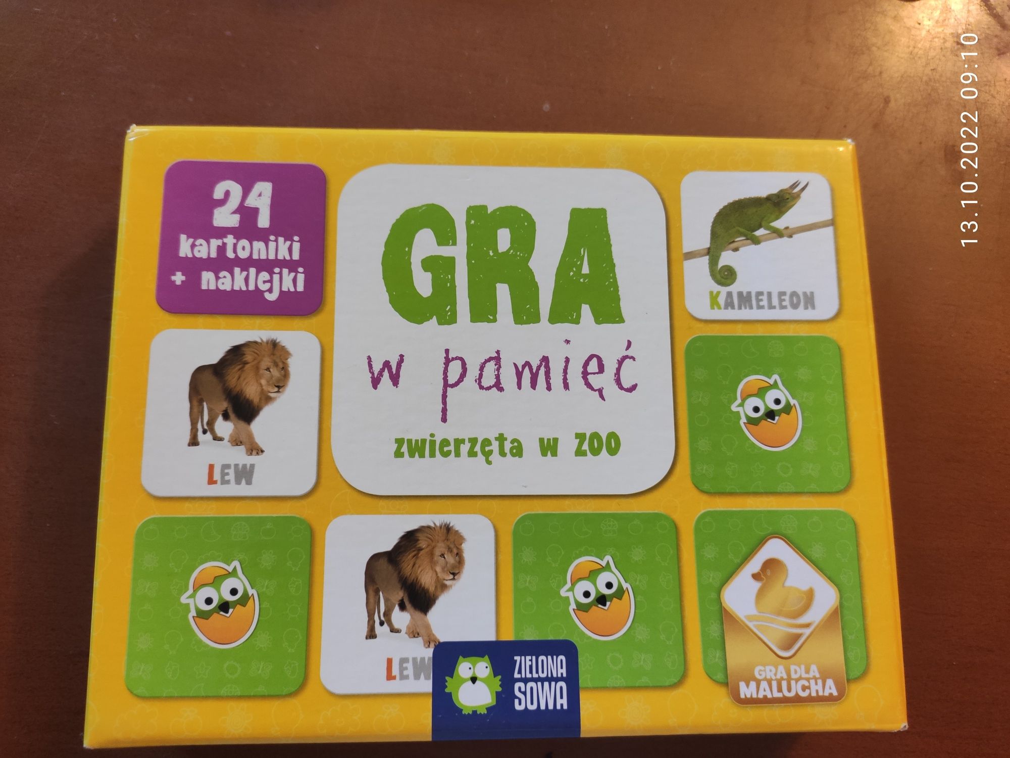 Gra w pamięć zwierzęta w zoo Zielona Sowa