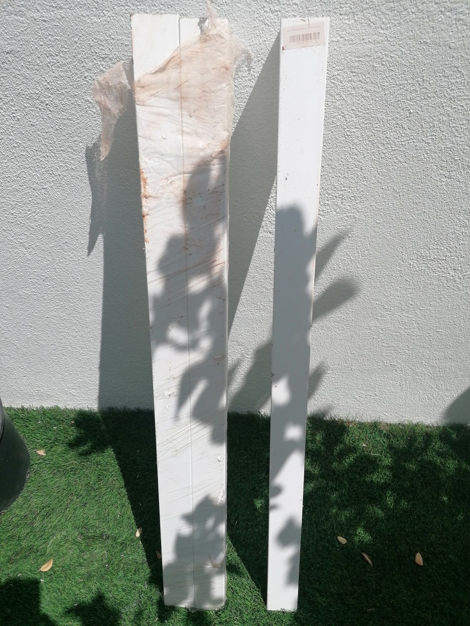 Poste quadrado branco 60x60x 1,03