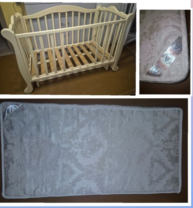 Матрац + Маятникове Ліжечко Veres Соня Маятникове Ліжко