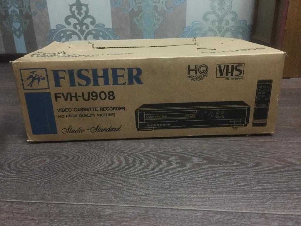 Видеомагнитофон FISHER-FVH U908  (Капсула времени, легенда 90х) НОВЫЙ