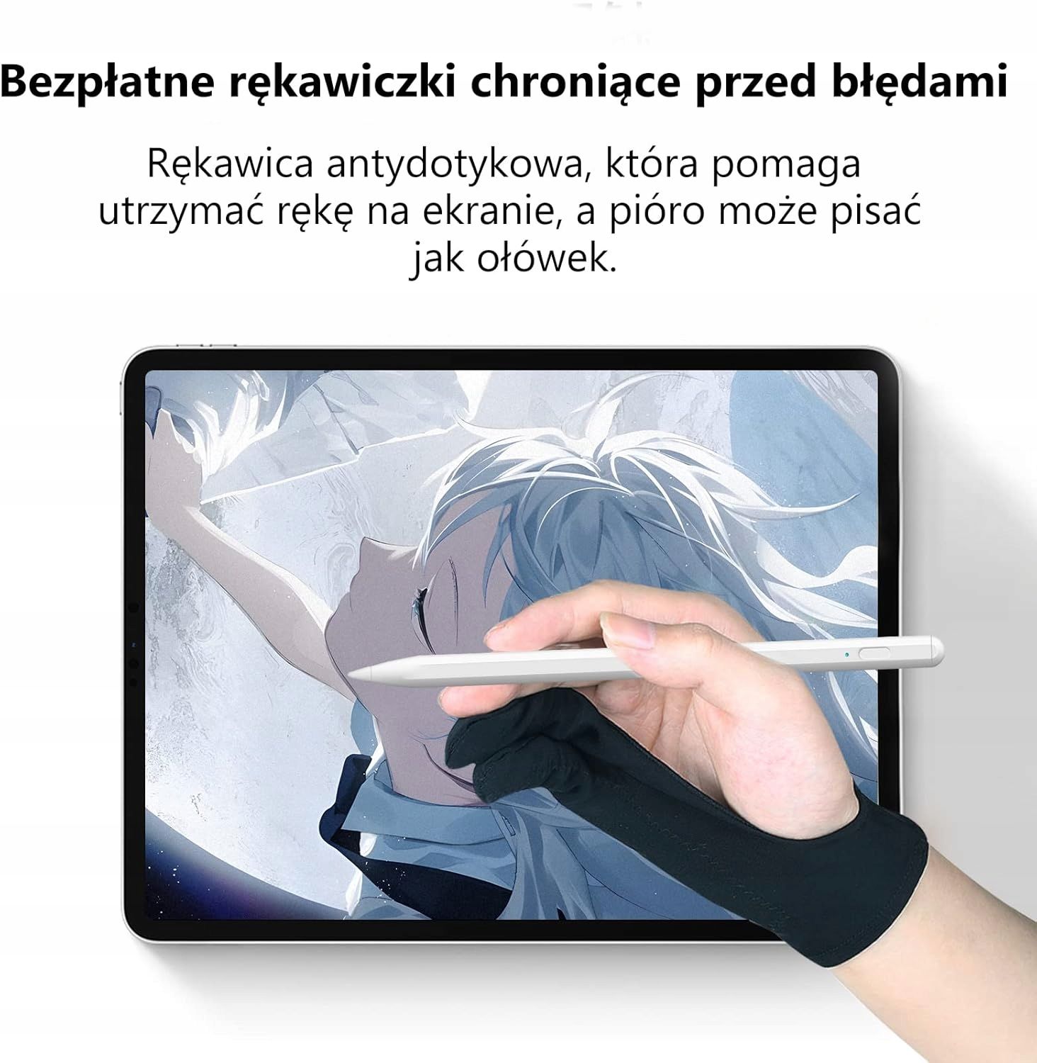 Rysik do Android iOS Uniwersalny Precyzyjny + 3 Końcówki + Rękawiczka