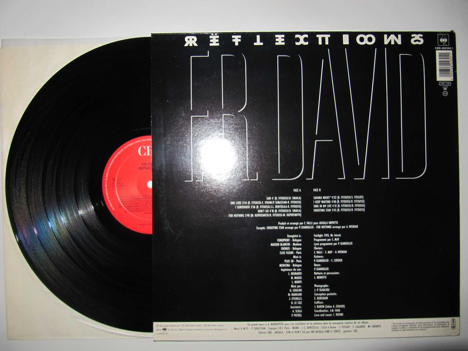 F.R. David - Reflections - 1987 - РЕДКАЯ Оригинальная Пластинка *NM
