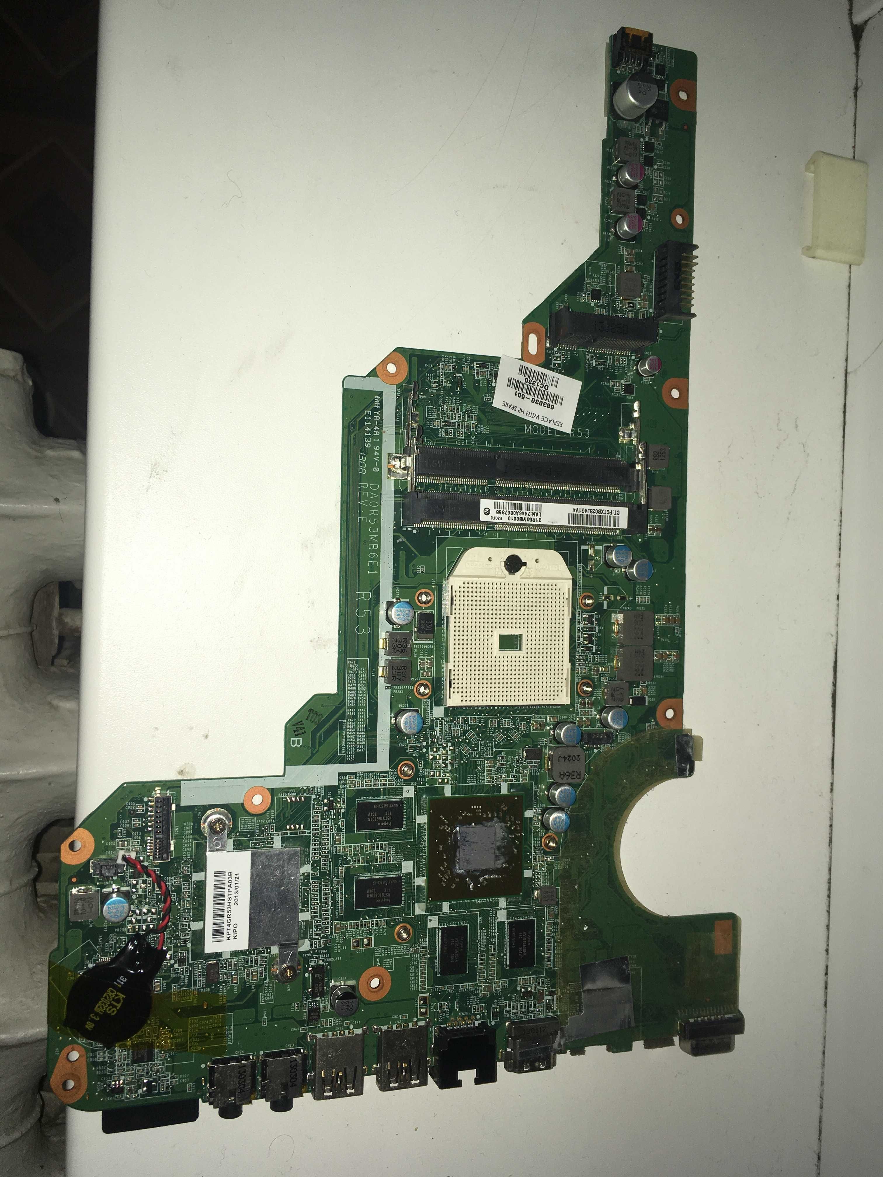 материнская плата HP Pavilion g6  РАБОЧАЯ 100%
