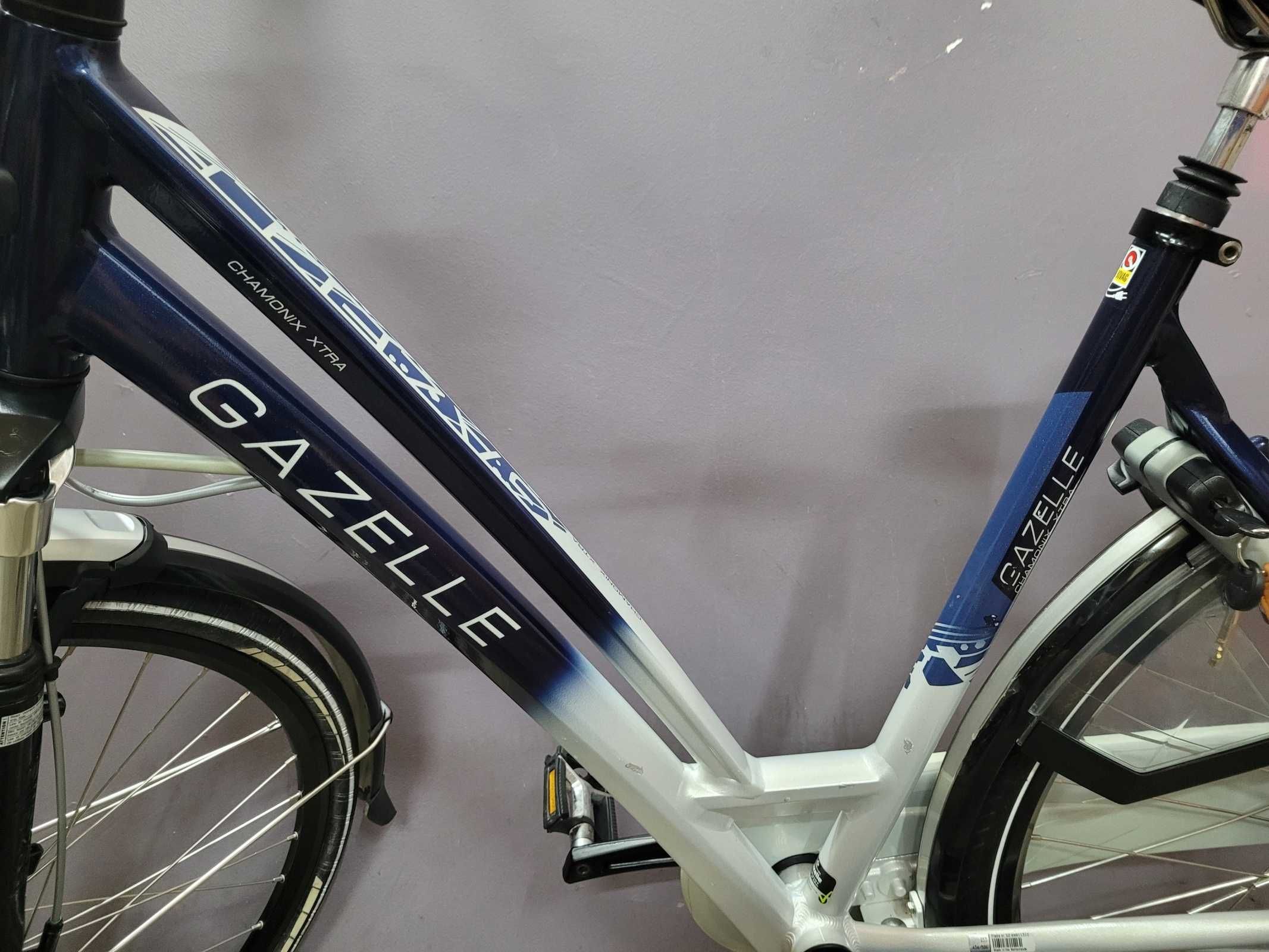 Rower elektryczny GAZELLE CHAMONIX Xtra. 1800km 36v 35 ładowań baterii