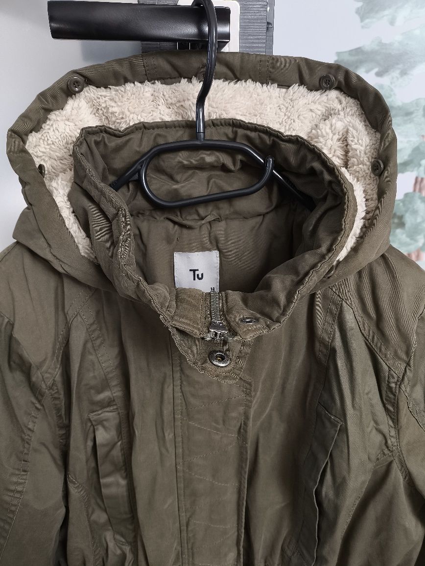 Damska parka zimowa parka przejściowa kurtka ciążowa