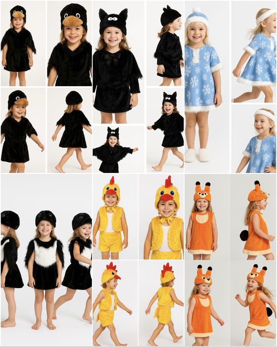 Карнавальні костюми, новорічні ведмедик, та багато інших