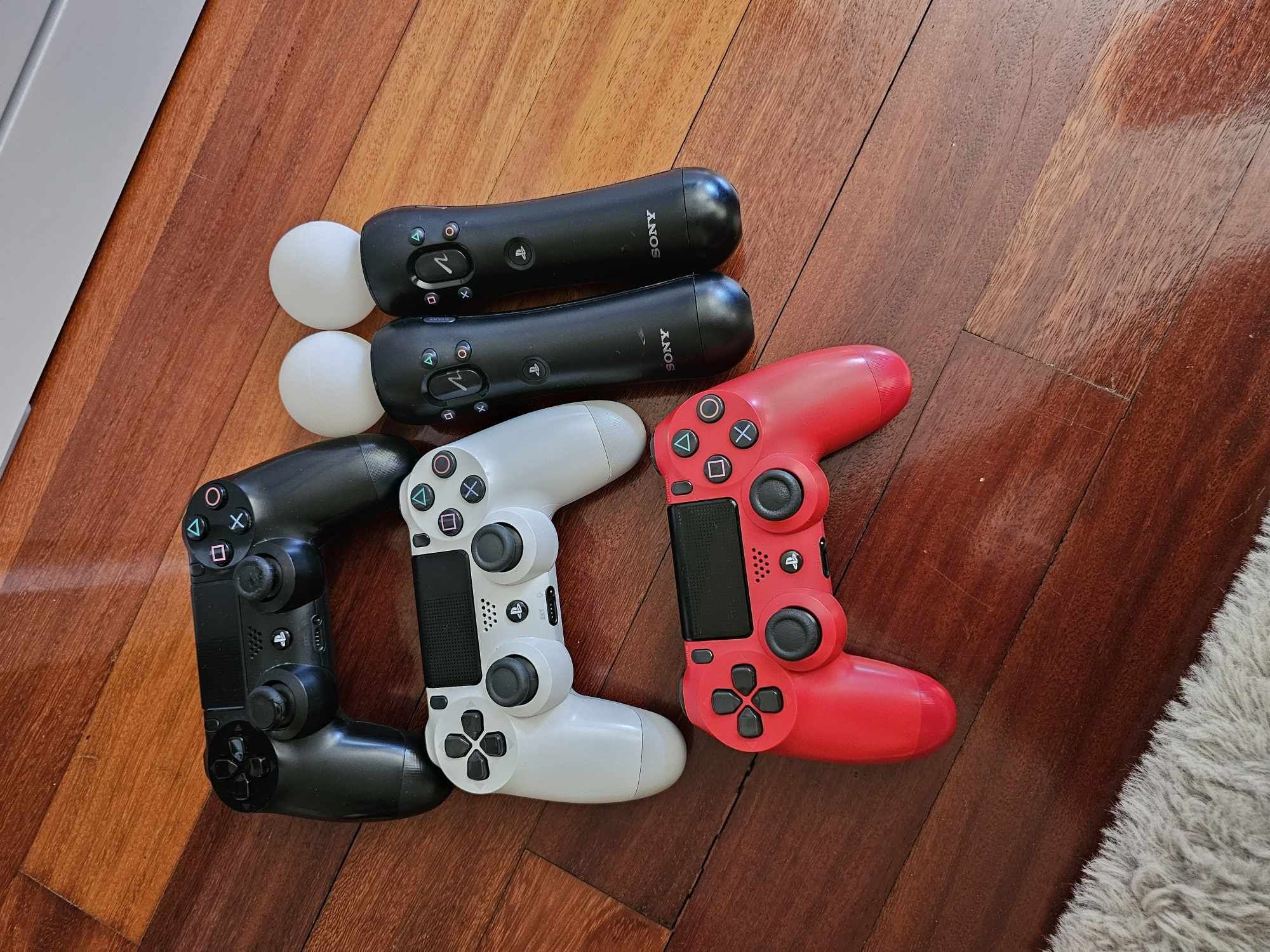 PS4 + PSVR1 + 3 Comandos, 5 Jogos, 2 Moves, AIM, Câmera