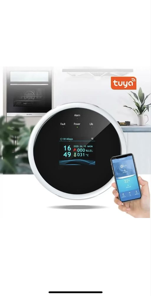 Детектор чадного газу,  GS21 З Tuya Smart Wi-Fi