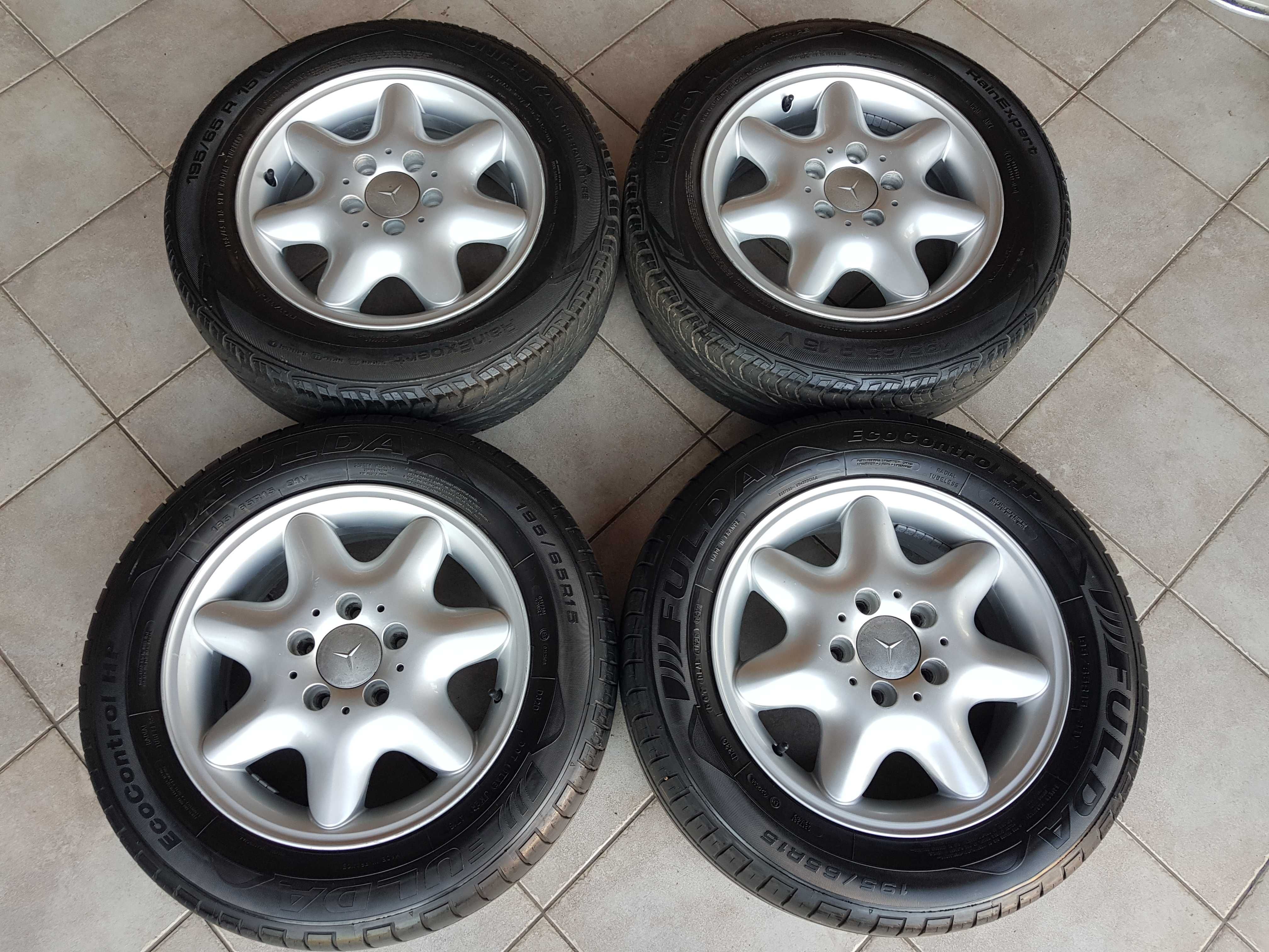 Koła Mercedes C klasa W203 E W210 6x15 et31 5x112 opony 195/65/15