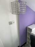 Lampa z ktysztalkami stojaca
