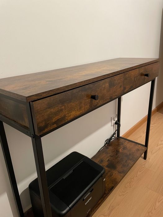 Toaletka konsola biurko z szufladami loft