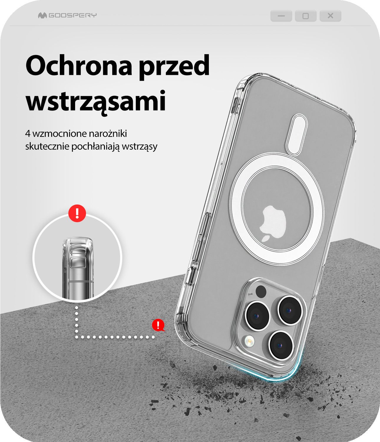 Etui do iPhone 16 Plus MagSafe Mercury Przezroczysta Obudowa