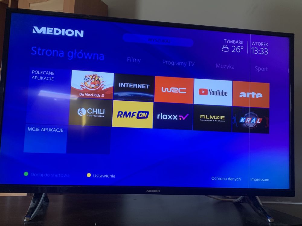 Telewizor Medion 43 4K ultraHD HDR smart tv life x17032