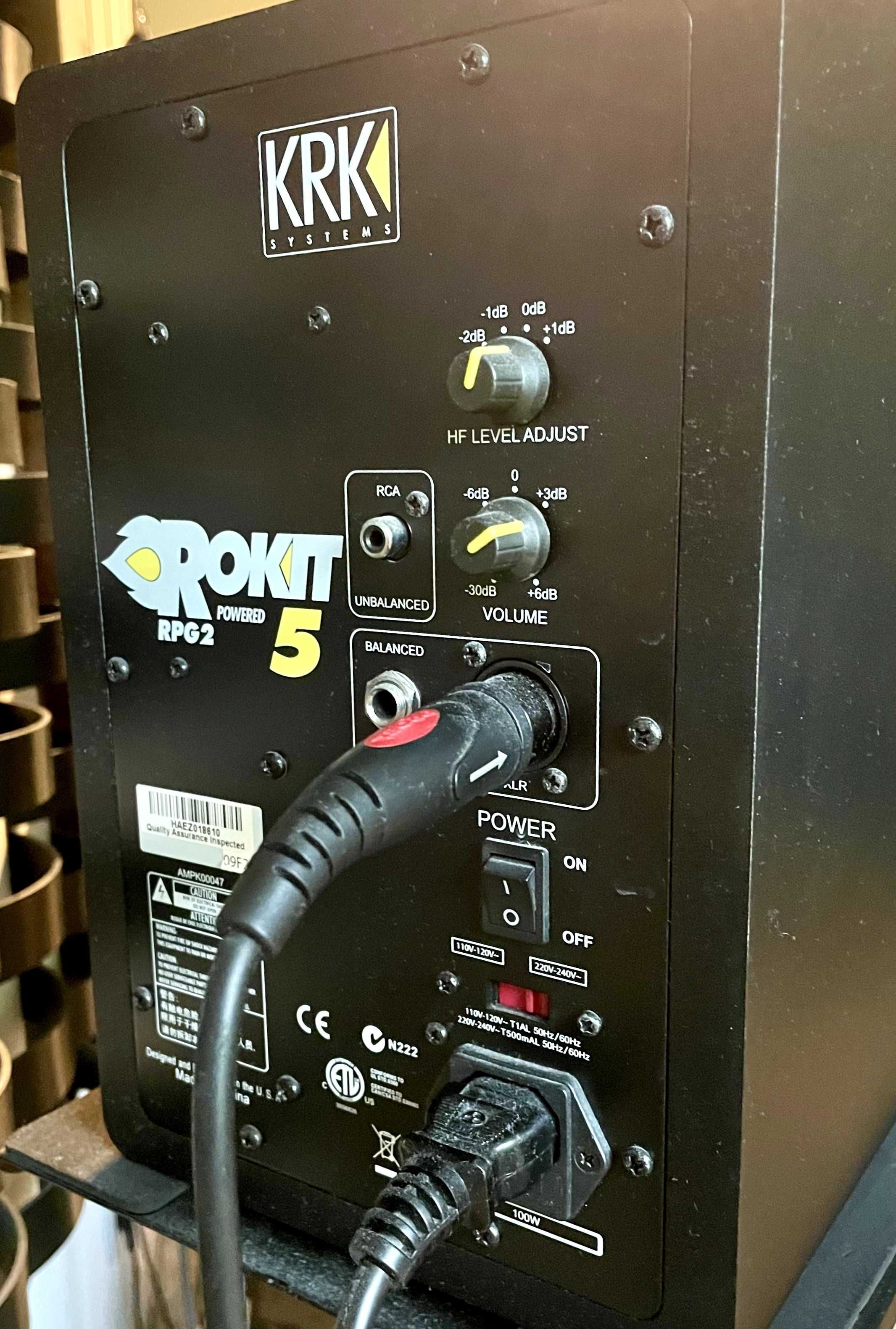 Monitory studyjne KRK Rokit 5 G2 i G3 + subwoofer KRK 10s + statywy