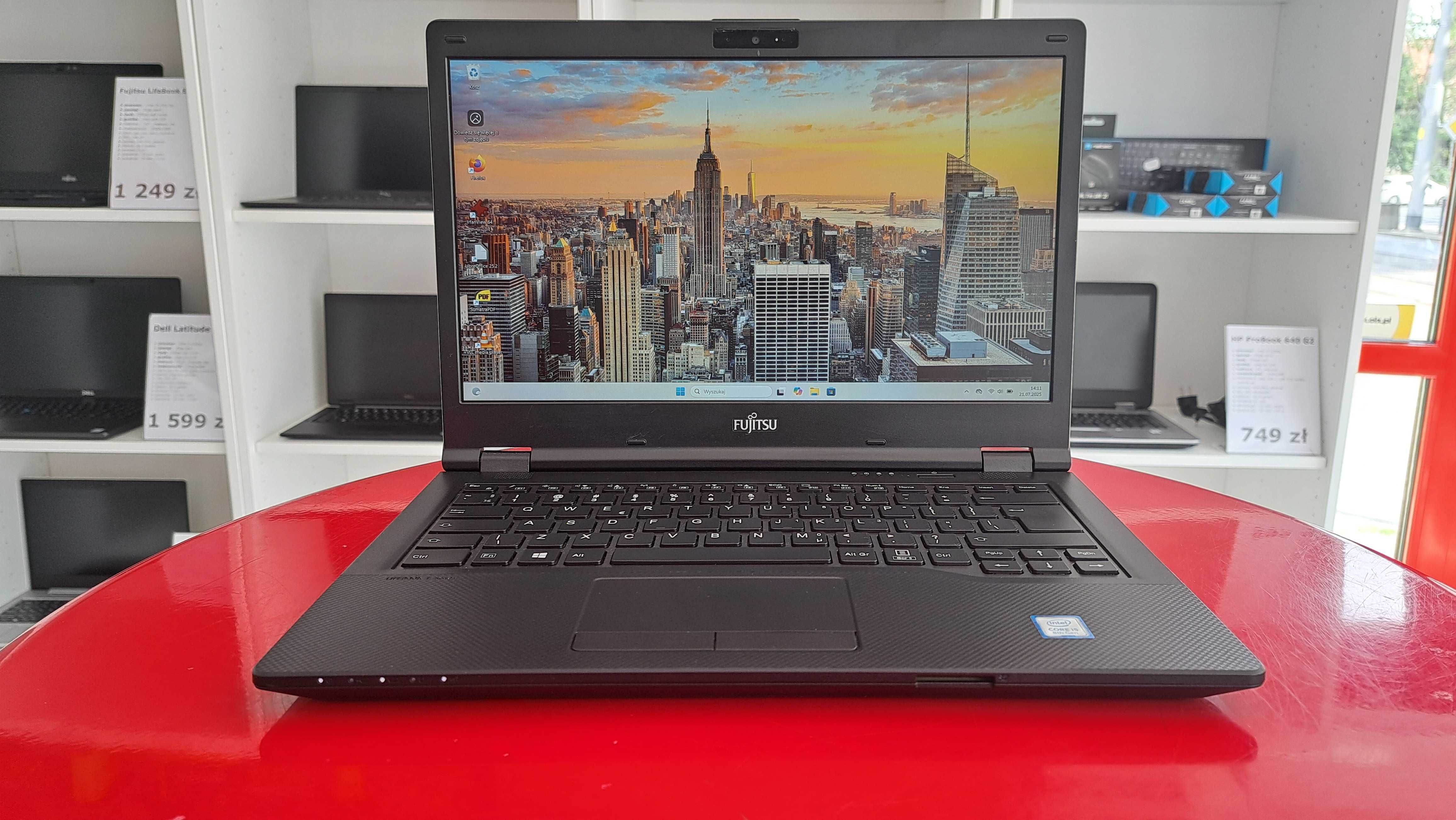 Laptop Fujitsu E449 14" i5 16GB/256SSD Win11 FullHD IPS Gwarancja FV23