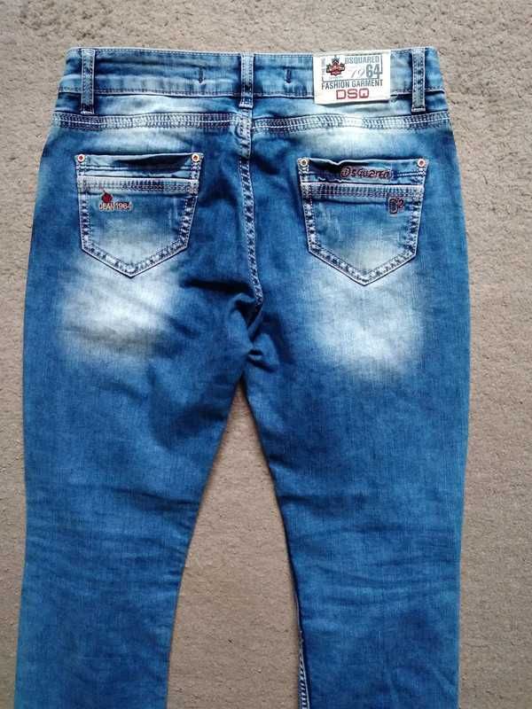 Spodnie męskie Dsquared2, rozmiar s, niebieskie, jeans