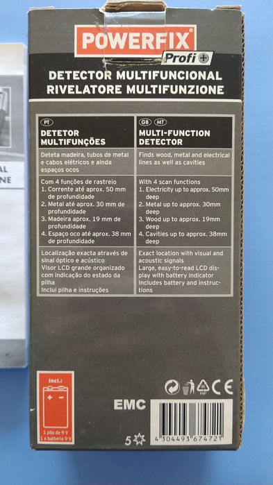 Detetor de Metais Powerfix Z31697B: