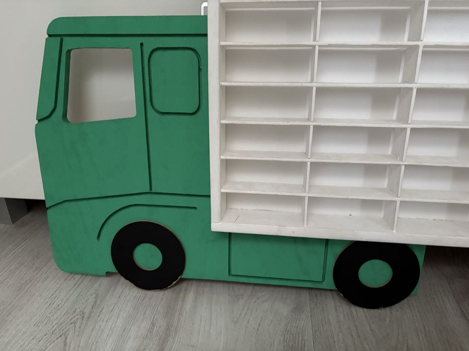 mega regał półka  dla samochodów Hotwheel + 5 autek
