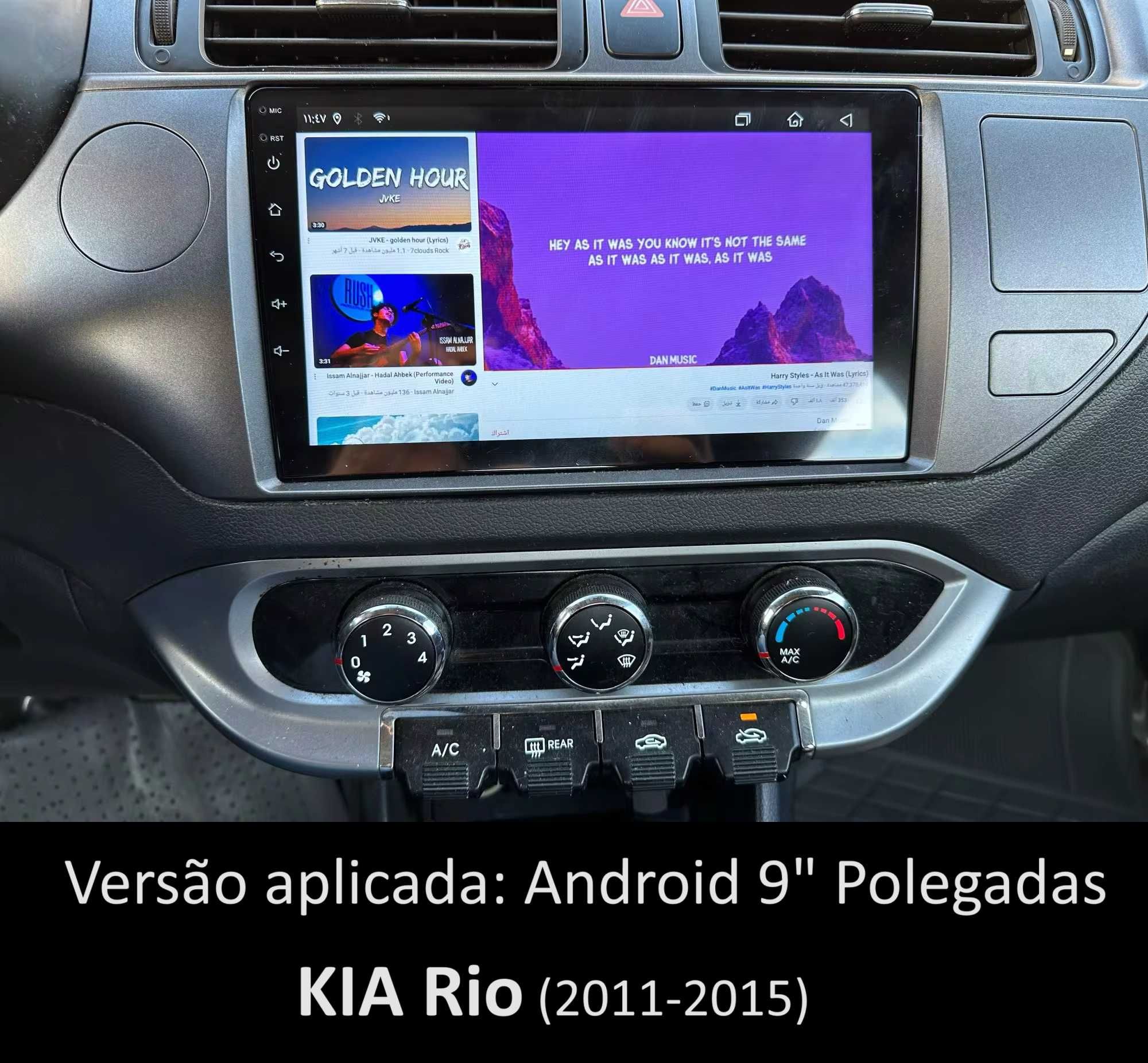 (NOVO) Rádio 2DIN 9" • Kia RIO • (De 2005 a 2017) • Android [4+32GB]