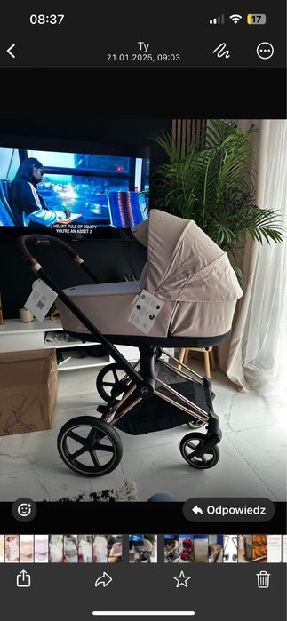 Gondola cybex priam 4.0 cozy beige