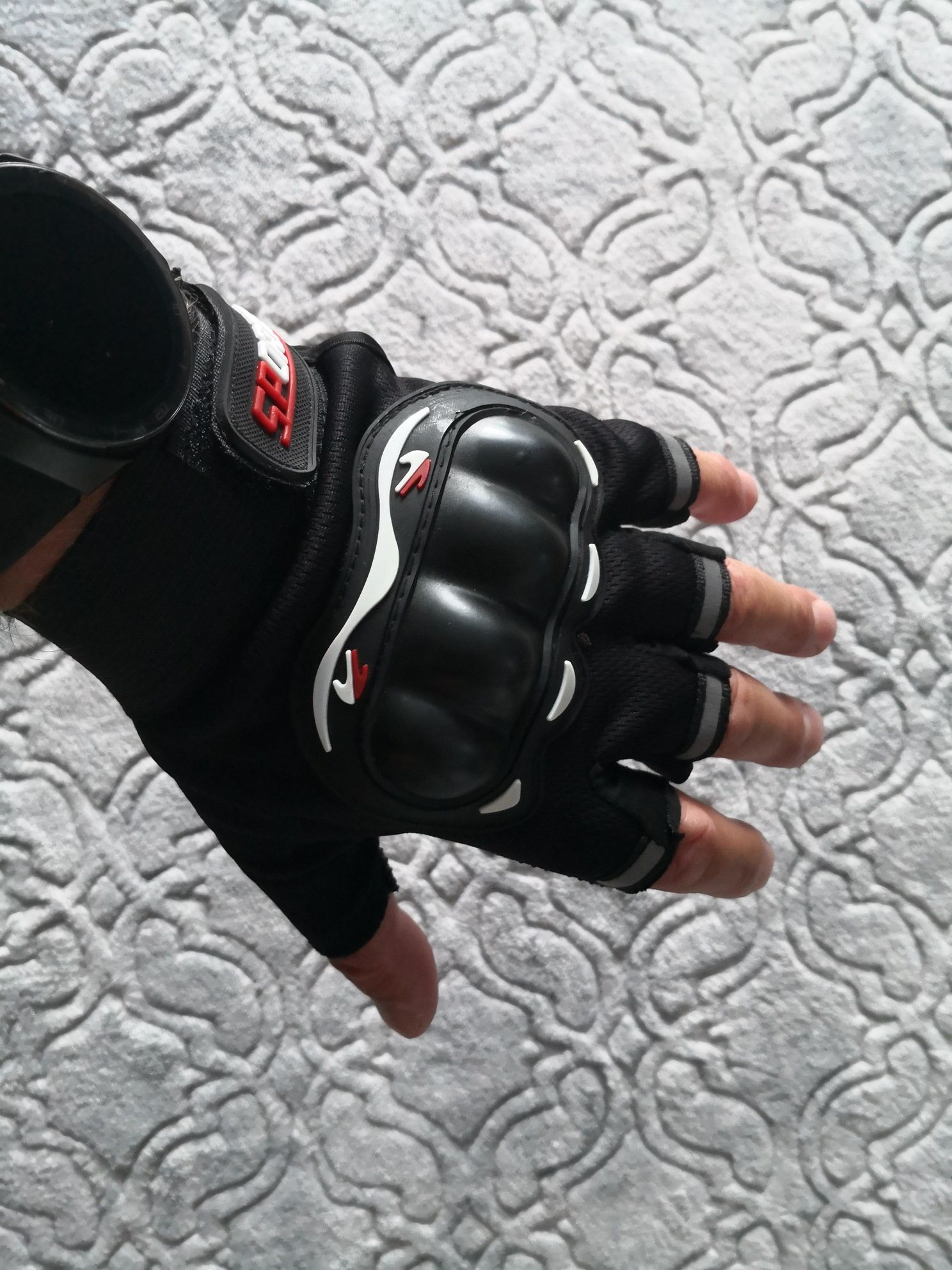 Rękawiczki ochronne sporty ekstremalne czarne XL