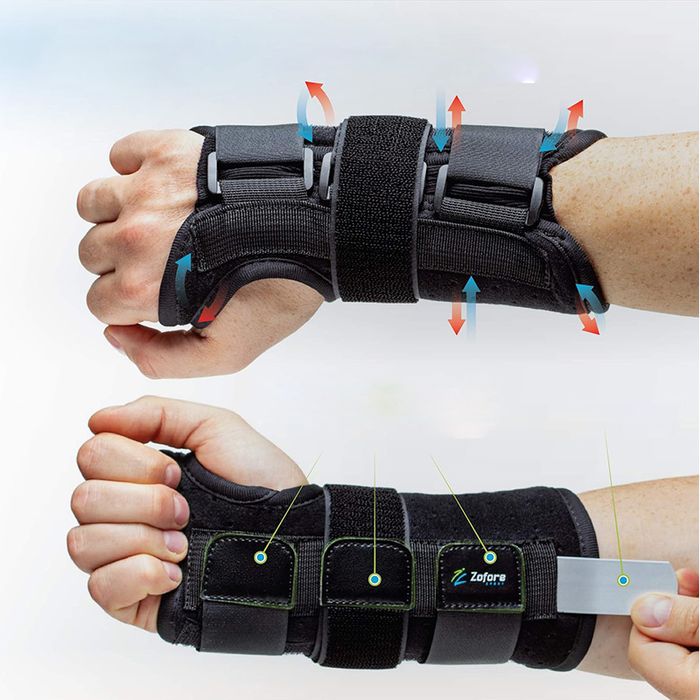 Orteza nadgarstka prawa ręka L/XL stabilizator na rzepy