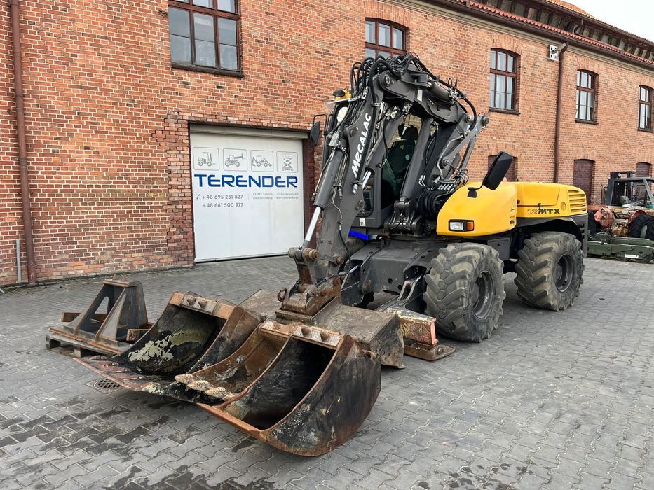 Mecalac 12 MTX  FV23% Import 100% Oryginał Niski Przebieg Stan Idealny 4 Łyżki + Widły