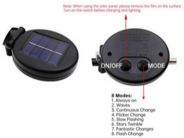 Lampa solarna 240 LED biała do ogrodu dmuchawce drzewko ledowe