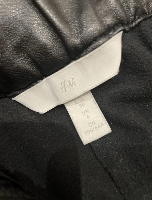 Шкіряні штани кюлоти h&m