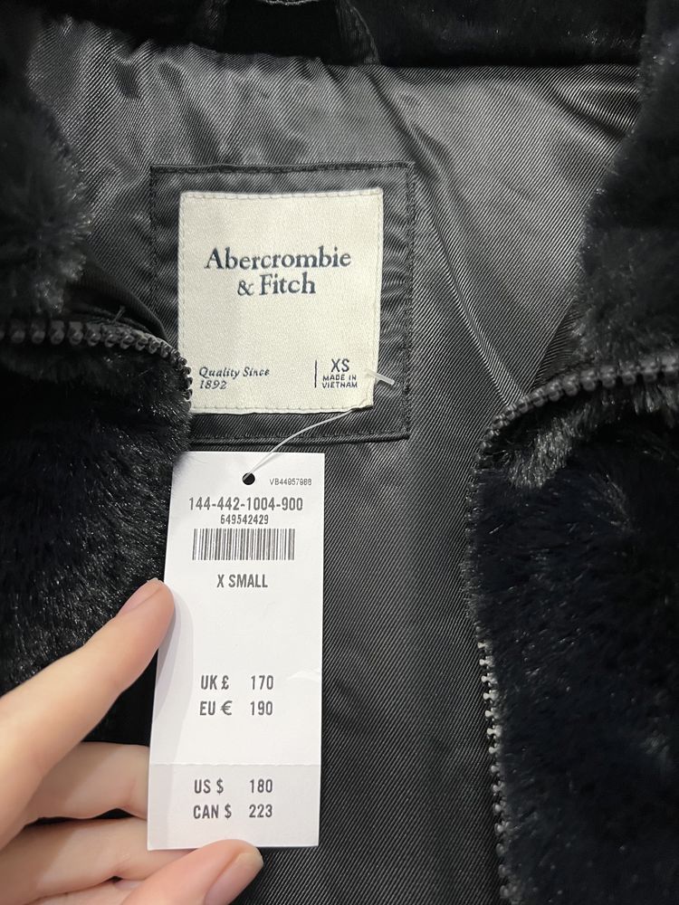 Шуба зі штучного хутра / екошуба Abercrombie & Fitch