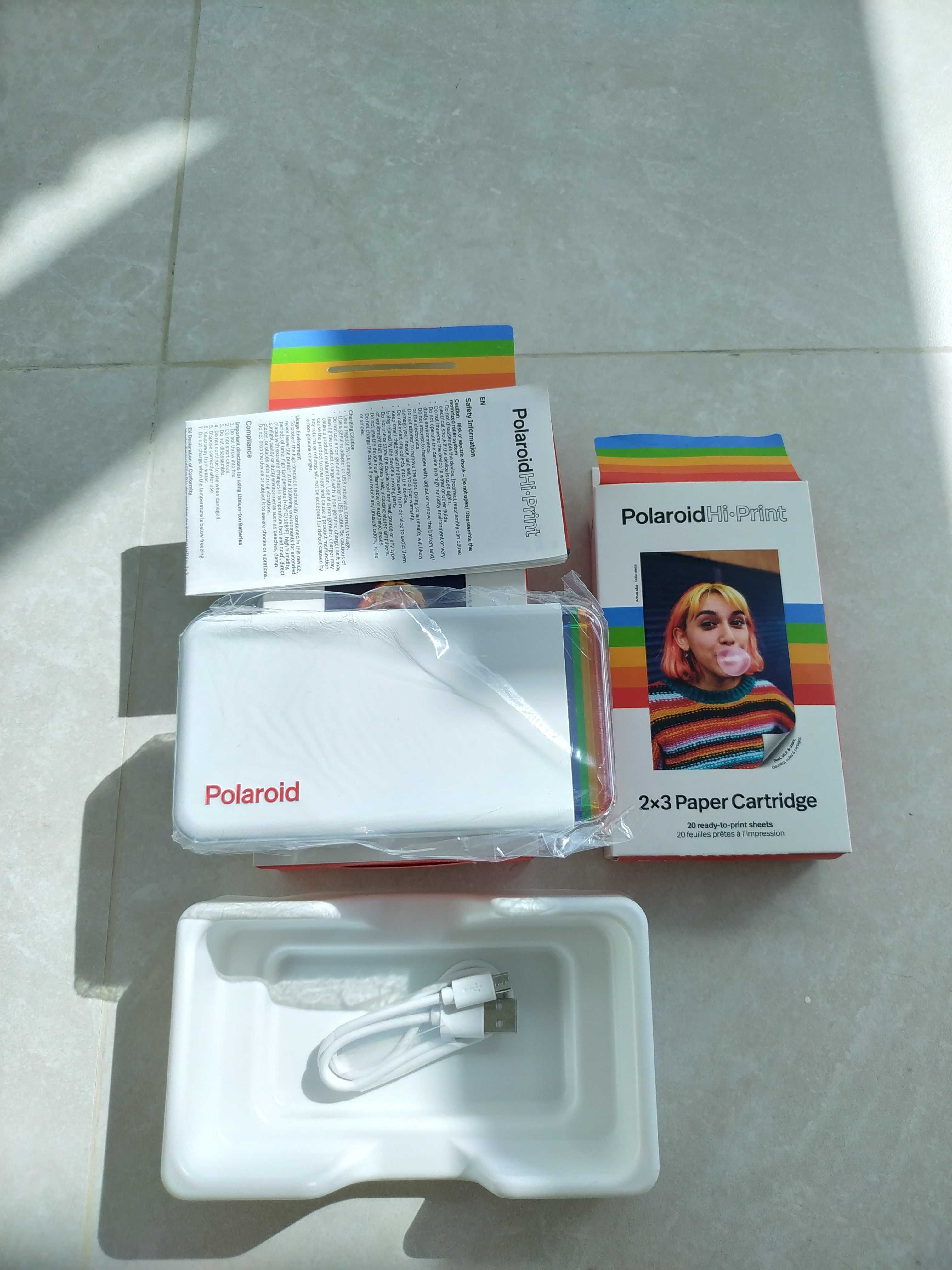 Mini фото принтер Polaroid + картридж з фотопапером.