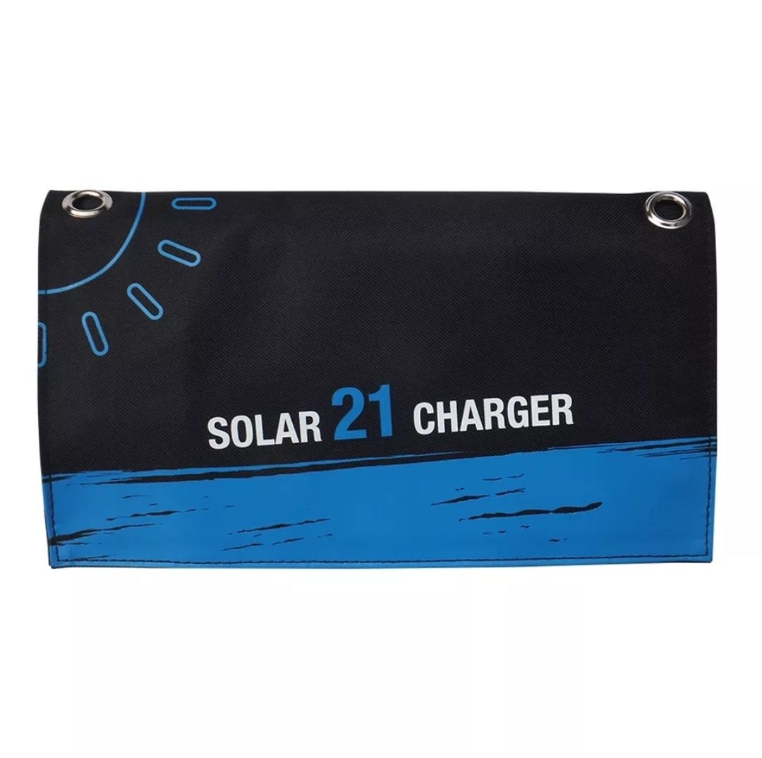 Портативна сонячна панель батарея 21W 5v Solar Charger dual USB 3,5A