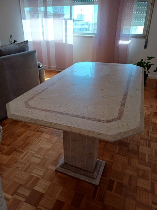 Mesa jantar pedra mármore