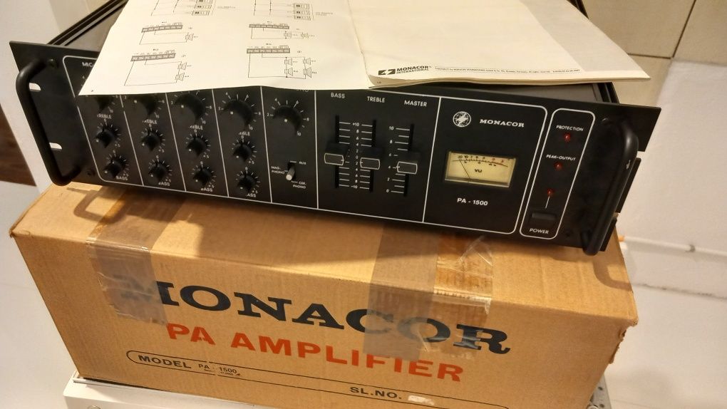 MONACOR PA-1500 Wzmacniacz i mikser 150 W 150