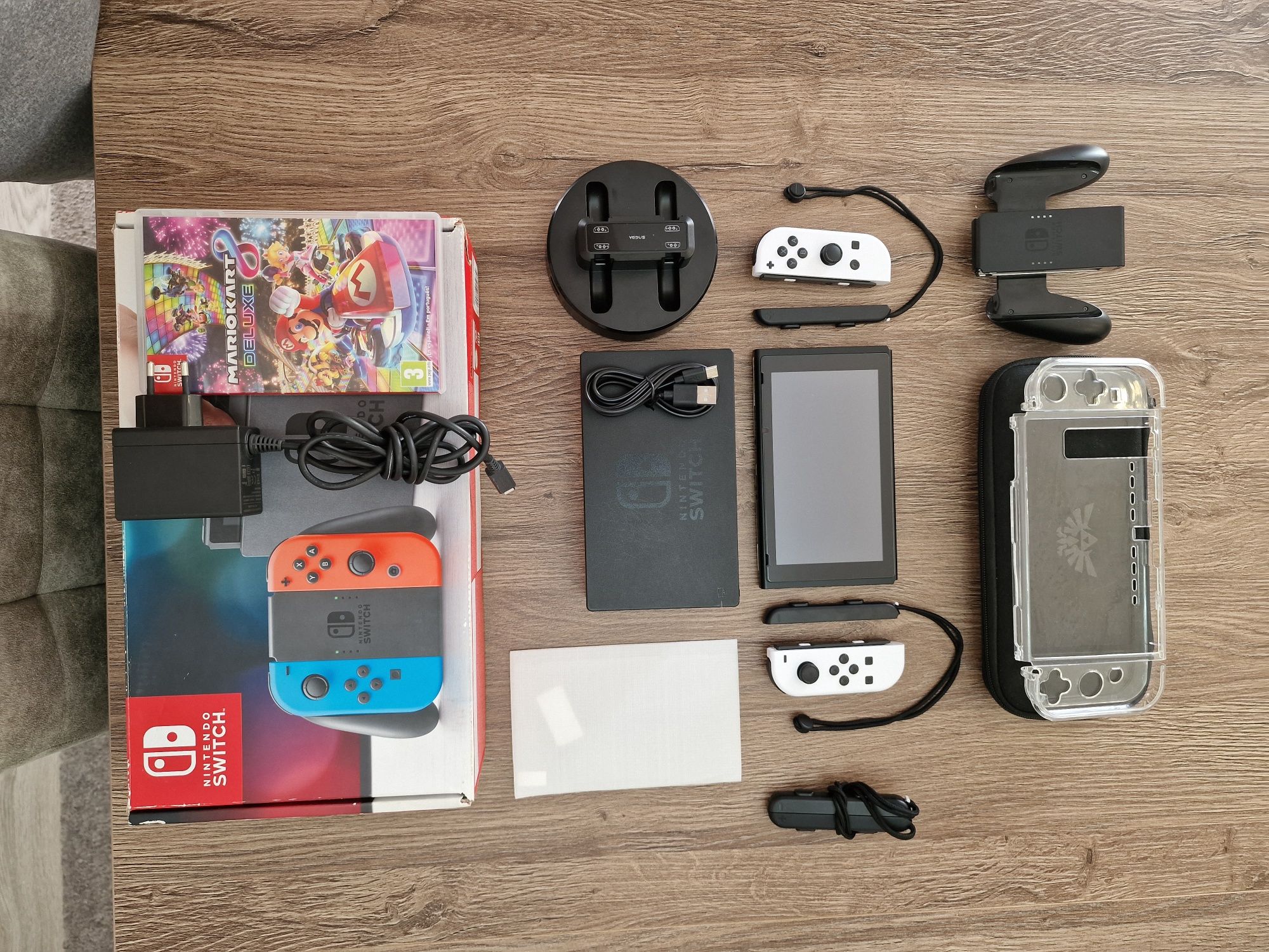 Nintendo Switch com varios extras