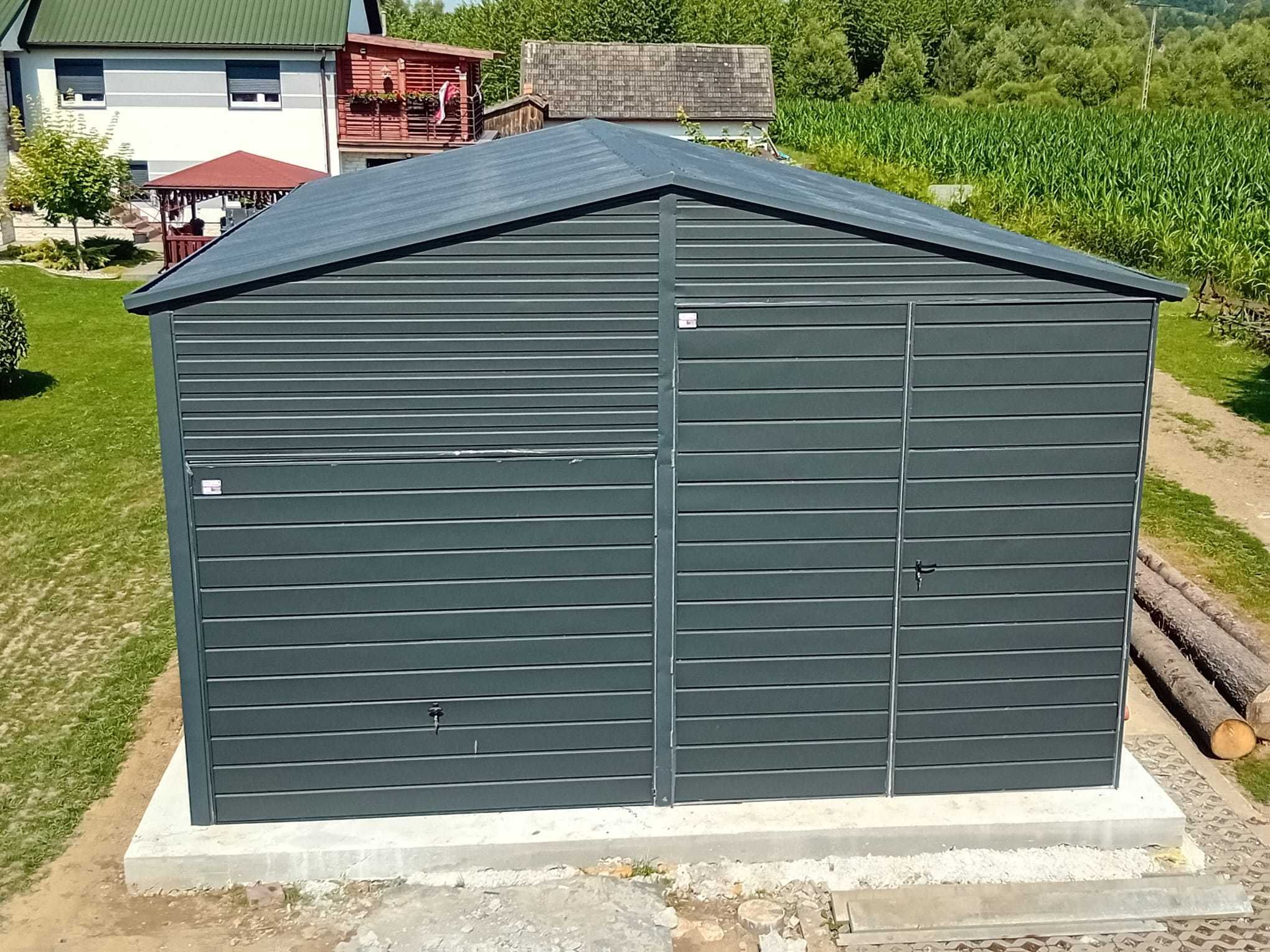 Garaż blaszany 6x8 Magazyn Warsztat Wiata Producent Garaż blaszak 6x7