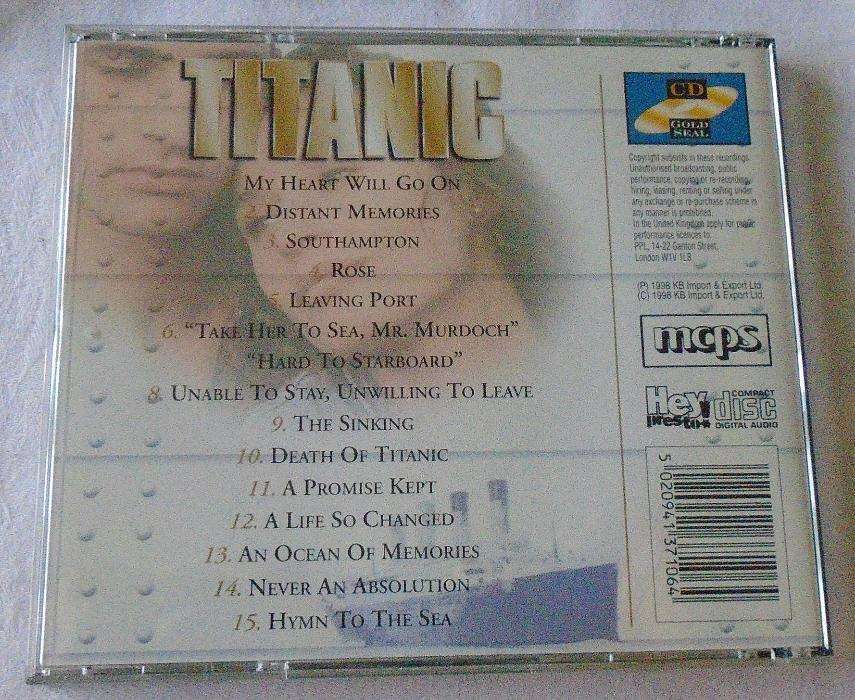 CD Titanic - banda sonora, original.