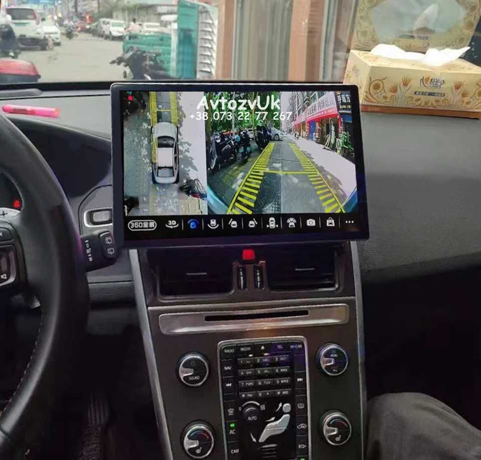 Магнитола XC60 Volvo Вольво ХС60 GPS USB 2 дин din CarPlay Android 14