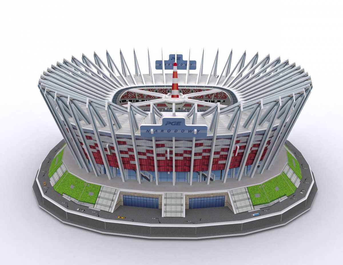 CUBIC FUN PUZZLE 3D przestrzenne Stadion PGE Narodowy 105 elementy