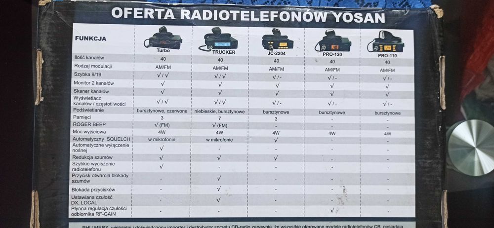 Radio CB Yosan 3031M Turbo