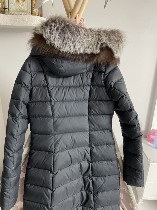 Пуховик чорнобурка мех