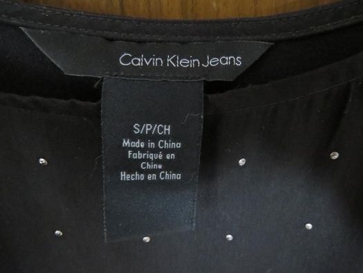 Czarna bluzka Calvin Klein