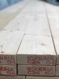 Drewno konstrukcyjne C24 tarcica strugana 45x170 świerk skandynawski