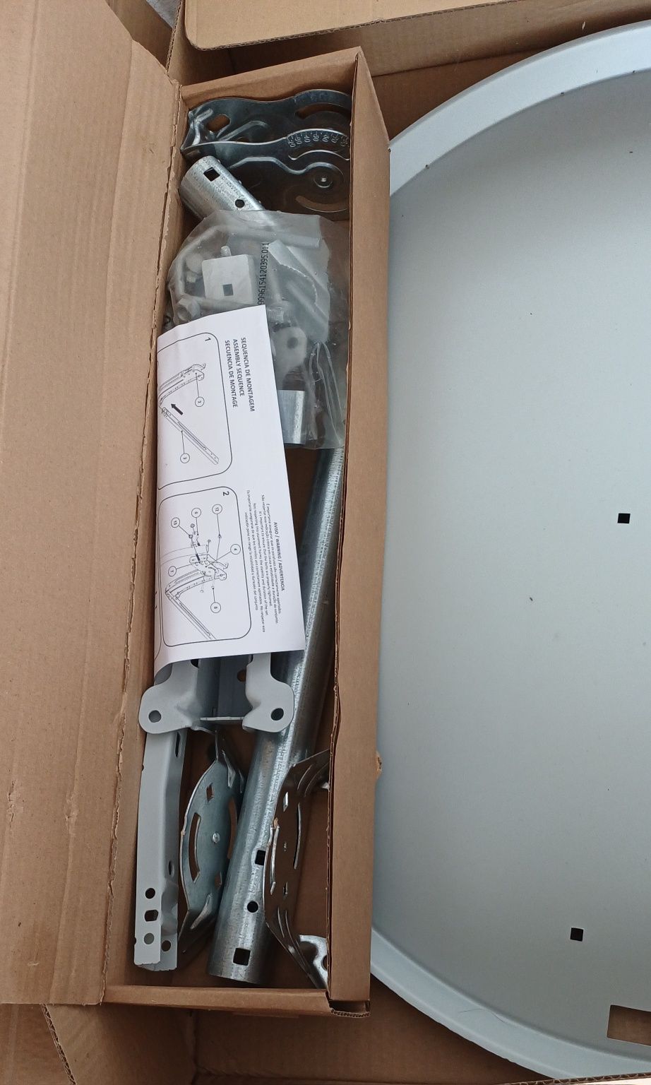 Antena parabólica Nos com todos os acessórios