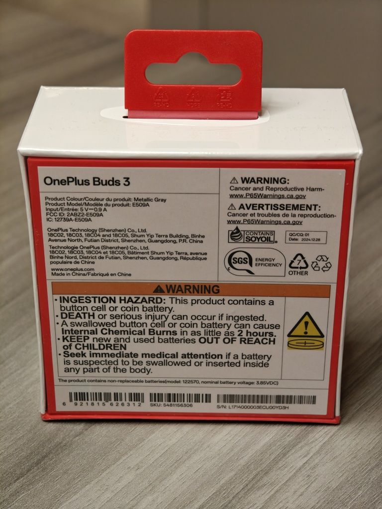 OnePlus Buds 3 Global Metallic Gray
