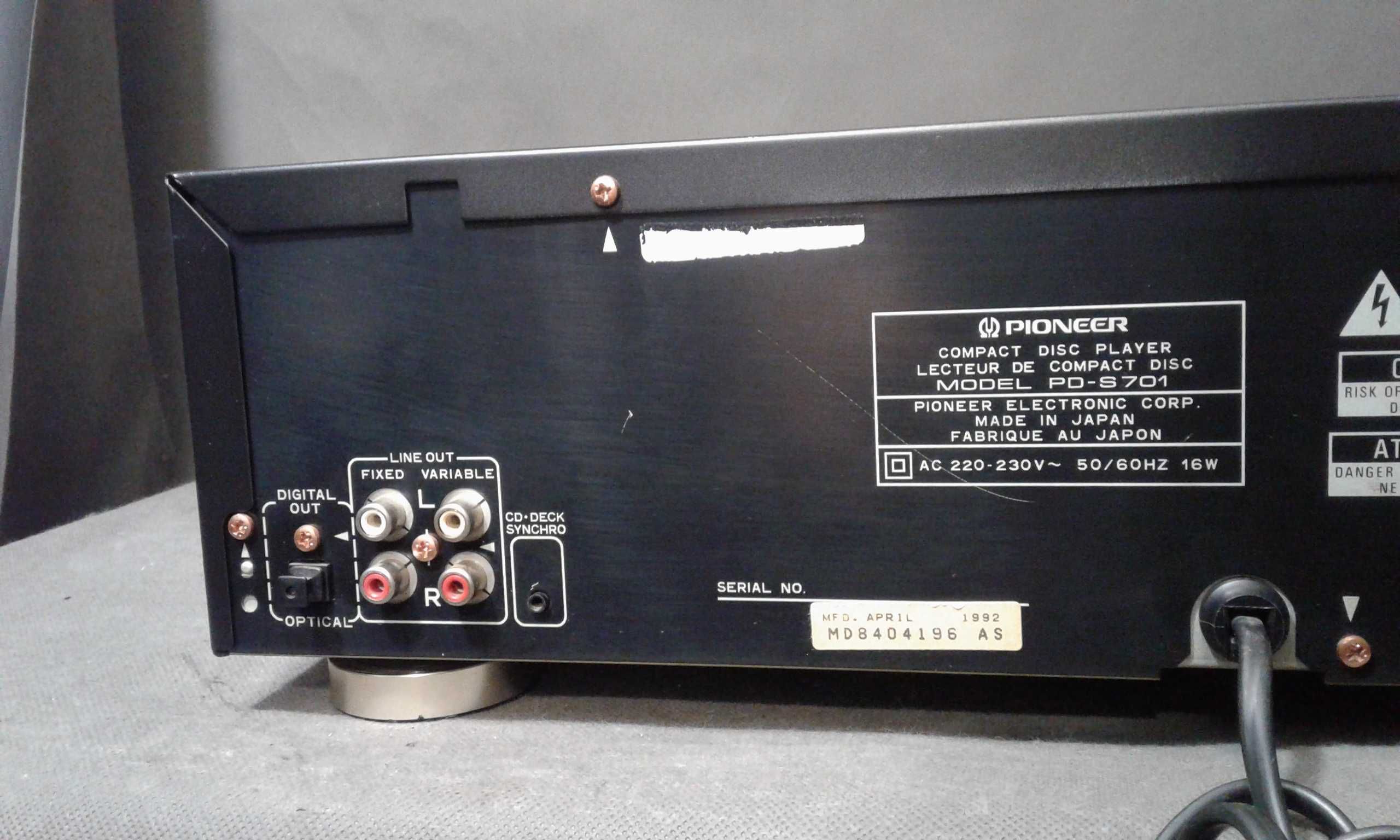 PIONEER PD-S701,odtwarzacz cd