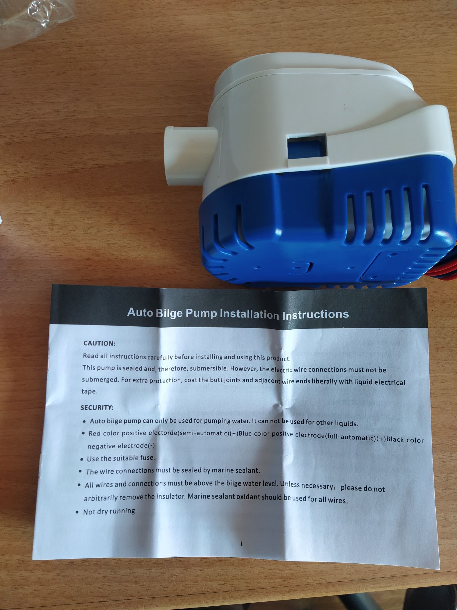 Bomba água 12v submersível Porão automática