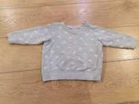 Bluza niemowlęca z długim rękawem H&M kidswear 74 szara
