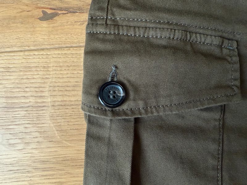 Dsquared2 Męskie Szorty MIlitarne Sexy Cargo Zielone 54