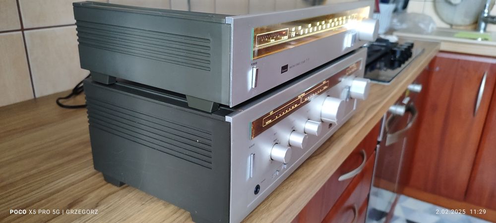 Sansui A5 wzmacniacz+Sansui T5 tuner stan kolekcjonerski